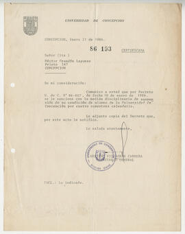 Carta de suspensión