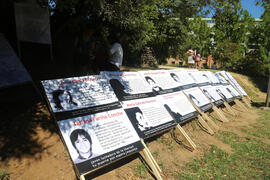 Homenaje a estudiantes detenidos y desaparecidos en dictadura.