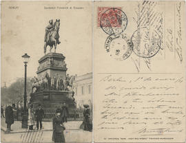 Postal: Estatua ecuestre de Federico el Grande