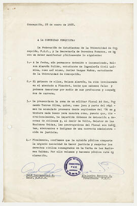 A la comunidad penquista