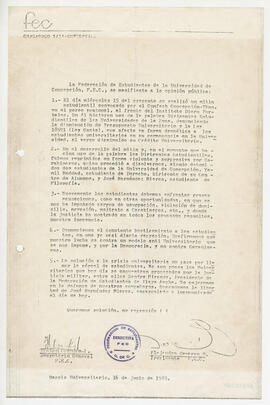Carta pública FEC