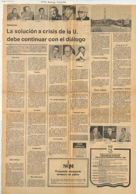 "La solución a crisis de la U . debe continuar con el diálogo"