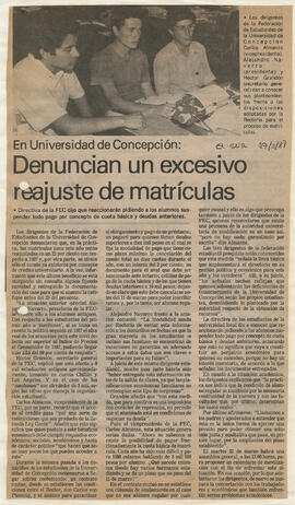 "Denuncian un excesivo reajuste de matrículas"