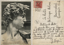 Postal: Testa del David di Michelangelo