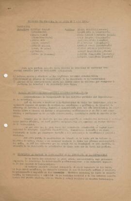 Síntesis del programa de la lista n°3 - FEC 1984
