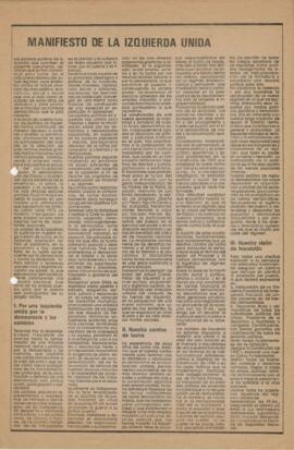 Manifiesto de la Izquierda Unida