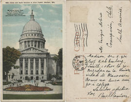 Postal: Dome and South entrance to State Capitol